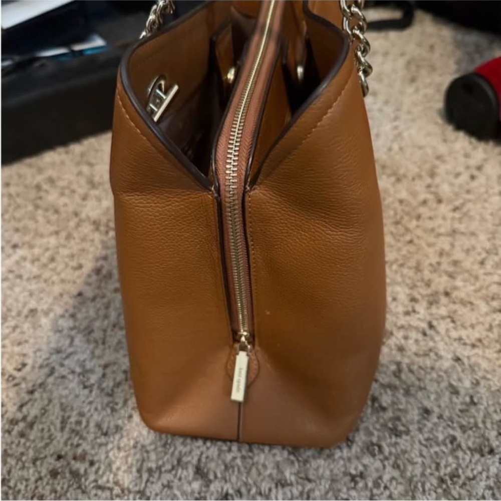 Kate Spade Tan Leather Shoulder Bag - Picture 3 of 10